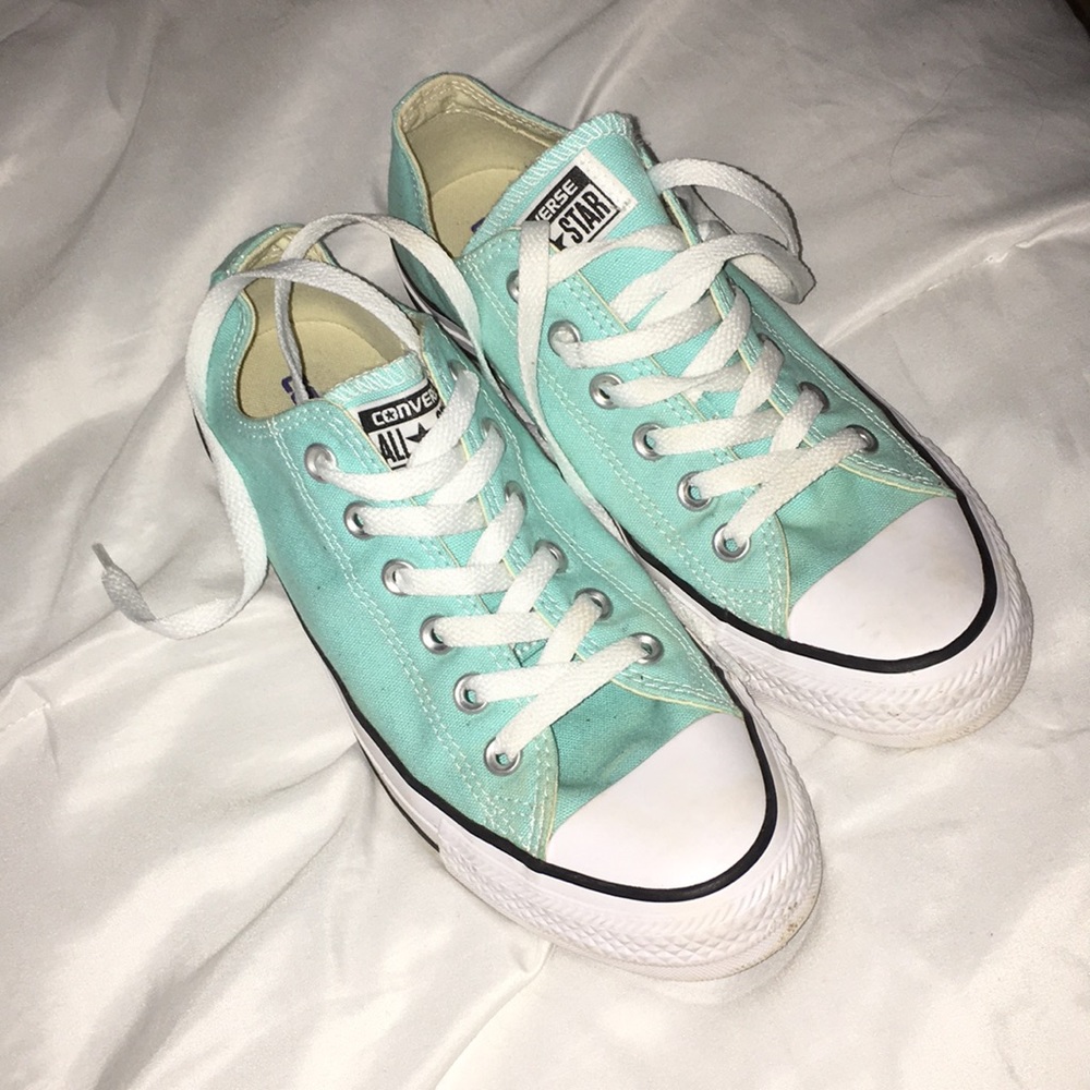 Mint Green Low Top Converse